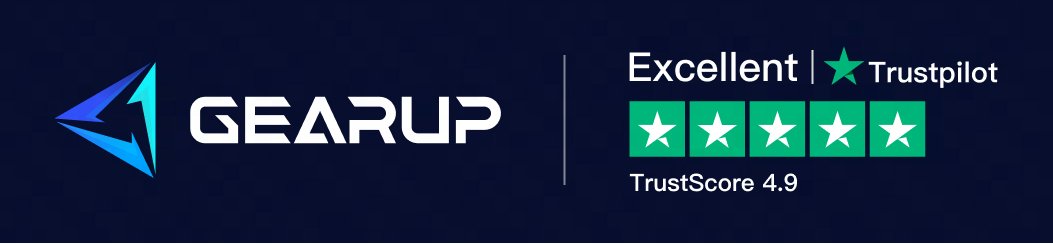 GearUP : TrustScore de 4,9 sur Trustpilot